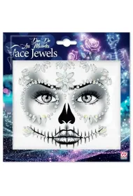 Kryszta�ki na twarz - czaszka Dia De Los Muertos