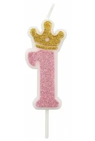 �wieczka 1 r�owa 6,8cm PARTY GO