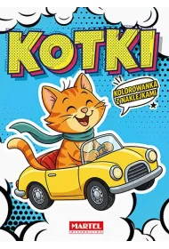 Kolorowanka komiksowa. Kotki z naklejkami