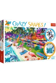 Puzzle 600 el. Crazy Shapes. Pla�a w Miami Trefl