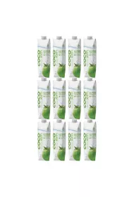 Cocoxim Naturalna woda kokosowa 100% Zgrzewka 12 x 1 l