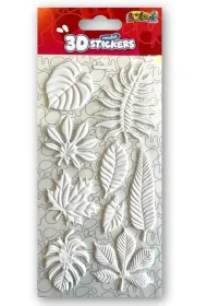 Naklejki 3D Model White Leaves PENMATE