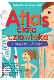 Atlas cia�a cz�owieka z naklejkami i plakatem