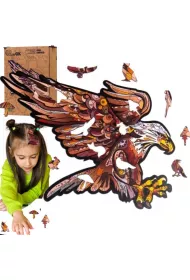 Puzzle drewniane eko 125 el. Orze� karpacki A3 Maksik