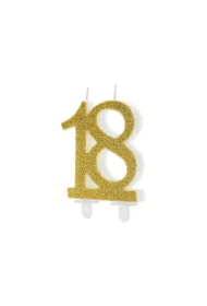 PartyDeco �wieczka urodzinowa 18 7.5cm