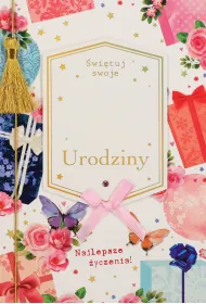 Karnet okazjonalny B6 z kopert� Urodziny Kobieta PAN DRAGON HM 200-3042