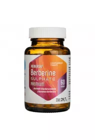 Hepatica Berberine Sulphate Premium - Berberyna - ekstrakt z berberysu 400 mg Suplement diety 60 kaps.