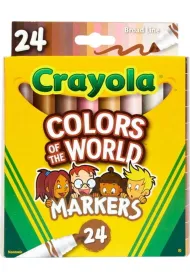 Crayola Markery zmywalne 24 kolory