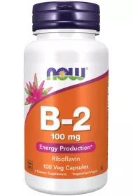 Now Foods B-2 Kompleks witaminy B 100 mg 100 kaps.