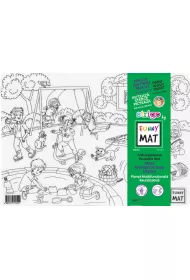 Funny Mat White - Plac zabaw. Mata do kolorowania wielokrotnego uytku Strigo