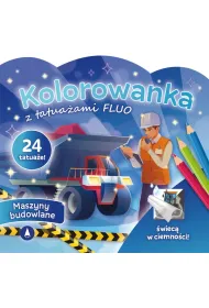 Malowanka 200X190 Kolorowanka z tatua�ami FLUO Maszyny budowlane SKRZAT 077636