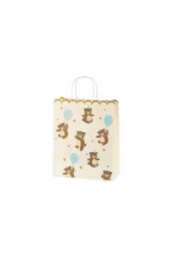 PartyDeco Torebka na prezenty Misie mix 26x32.5x13cm