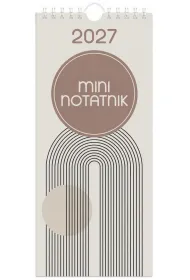 Kalendarz 2027 notatnikowy 33x12,5cm Minimal