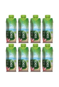 Aqua Verde Woda kokosowa Pure Zestaw 8 x 330 ml Bio