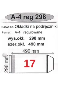 Narnia Ok�adka na podr�cznik A4 regulowana 50 szt.