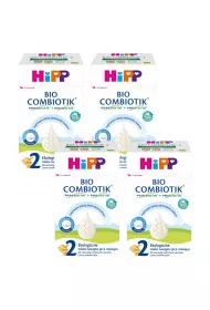 Hipp 2 Bio Combiotik mleko nastpne, dla niemowlt po 6. m-cu Zgrzewka 4 x 550 g Bio