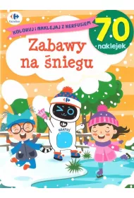 Koloruj i naklejaj z Kerfusiem. Zabawy na �niegu