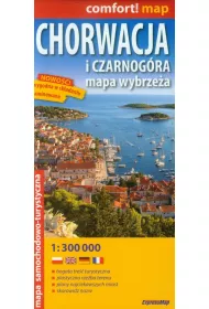 Chorwacja i Czarnog�ra Mapa wybrze�a laminowana