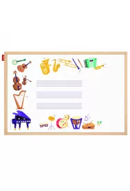 Tablica edukacyjna Music adventure! 60x40 cm