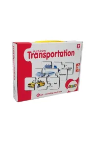 Puzzle edukacyjne 10 el. Transport LeanToys