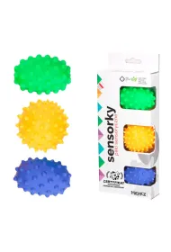 Pi�ka je�yk sensoryczna w pude�ku 3 sztuki Hencz Toys
