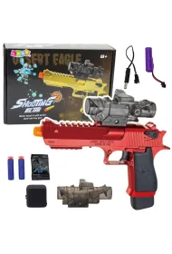 Pistolet elektryczny na kulki wodne strza�ki czerw LeanToys
