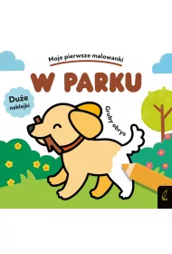 Moje pierwsze malowanki. W parku. Gruby obrys
