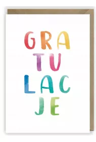 Cardie Kartka okolicznociowa Gratulacje K042