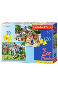 Puzzle 2w1 70+120 el.) Horse Riding Castorland
