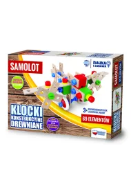 Nauka i zabawa Klocki konstrukcyjne drewniane samolot