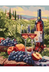 Ideyka Malowanie po numerach - Wino owocowe 40x50cm