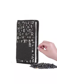 Pixie Crew Zeszyt A5 czarny linia 80 kartek