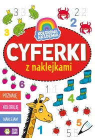 Cyferki z naklejkami. Kolorowa Akademia