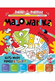 Farbki i p�dzelek. Malowanka. U�yj wody, zbud� kolory  Zwierz�ta