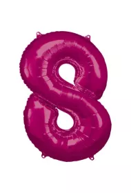 Amscan Balon foliowy cyfra 8 r�owa 57x86cm