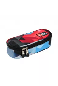 St. Majewski Pi�rnik saszetka usztywniana z wewn�trzn� klapk� Czerwone klocki 3D PC-01