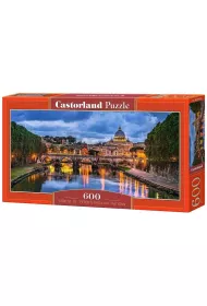 Puzzle 600 el. View of St Peter's Basilica, Vatican Castorland