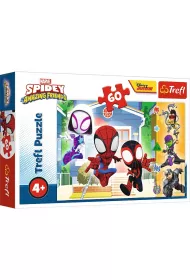 Puzzle 60 el.  Spidey and his Amazing Friends Marvel. W wiecie Spidey`a Trefl