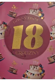 Yeku Karnet Urodziny 18 damskie