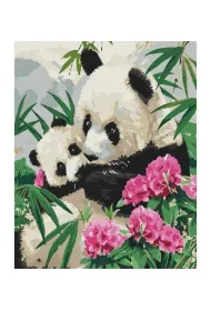 Twoje Hobby Malowanie po numerach - Mama panda 40x50cm