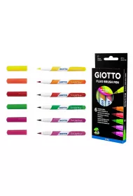 Giotto Pisaki Turbo Soft Brush Fluo 6 szt.