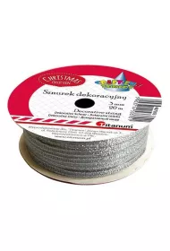 Titanum Sznurek-wst��ka srebrny 3mm x 20m