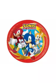 Sonic the Hedgehog Talerzyki papierowe Sonic 23cm 8 szt.