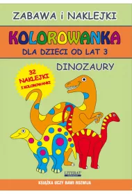 Kolorowanka dla dzieci od lat 3. Dinozaury