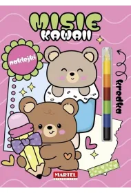 Kawaii misie z naklejkami. Modu�owa kredka