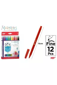 Mp Main Paper Flamastry 12 kolor�w