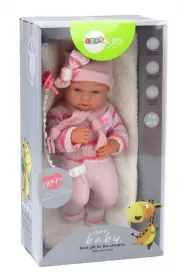 Lalka bobas ubranko w paski LeanToys