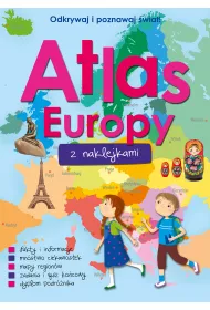 Atlas Europy z naklejkami