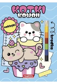 Kawaii kotki z naklejkami. Modu�owa kredka