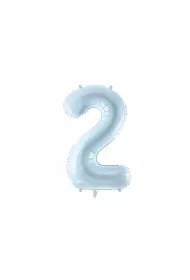 PartyDeco Balon foliowy 2 jasny niebieski 72cm